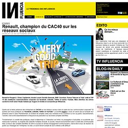 Etudes - Renault, champion du CAC40 sur les réseaux sociaux