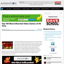 Top 100 Most Influential Video Games of All Time