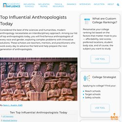 Top Influential Anthropologists Today