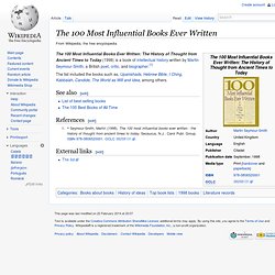 100 Most Influential Books