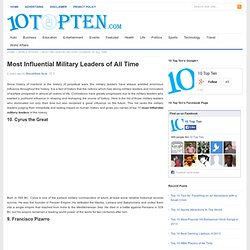 Top 10 Most Influential Military Leaders of All Time