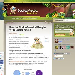 How to Find Influential People With Social Media