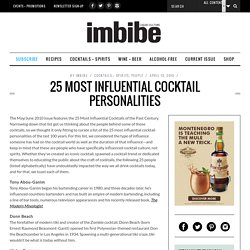 25 Most Influential Cocktail Personalities - Imbibe Magazine