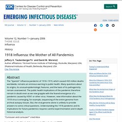 1918 Influenza: the Mother of All Pandemics - Volume 12, Number 1—January 2006