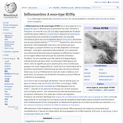 Influenzavirus A sous-type H7N9