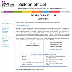 Instruction technique DGAL/SDSPA/2021-128 du 19-02-2021Influenza aviaire - abattage sur ordre de l'administration - indemnisation - volet sanitaire