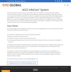 ACCC InfoCore™ System - Reduces real-world conductor installation risk