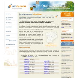 IERA • Info->Énergie Rhône-Alpes • Maîtrise de l’énergie et énergies renouvelables