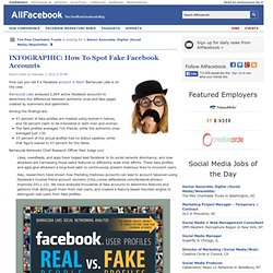 INFOGRAPHIC: How To Spot Fake Facebook Accounts