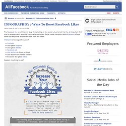 INFOGRAPHIC: 7 Ways To Boost Facebook Likes