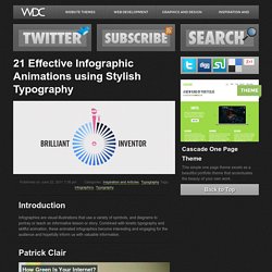 21 Effective Infographic Animations using Stylish Typography