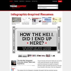Infographic-Inspired Resumes - The Hire Me Infographic Promotes Artistic Talent and Experience