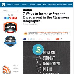 7 Ways to Increase Student Engagement in the Classroom Infographic