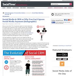 Social Media & CRM or Why You Can’t Ignore Social Media Anymore