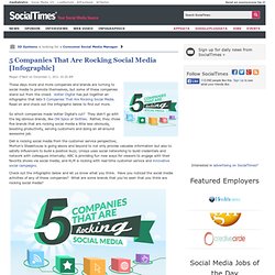5 Companies That Are Rocking Social Media [Infographic]
