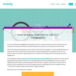 Need to Know: New SEO vs. Old SEO (Infographic)