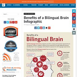 Benefits of a Bilingual Brain Infographic