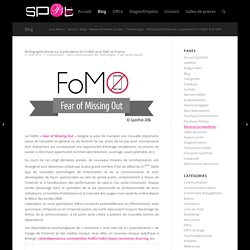 #Infographie Etude sur la prévalence du 'FoMO' et le 'SME' en France