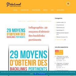 Infographie : 29 moyens d’obtenir des backlinks pertinents