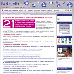 Apprendre avec le numérique : 12 infographies méthodologiques et pratiques