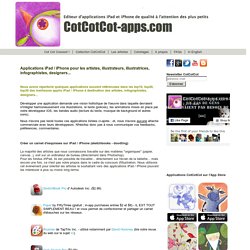 Meilleures applications iPad iPhone pour artistes, designers, infographistes, illustrateurs, illustratrices