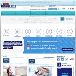 Infogreffe - Registre du commerce et des sociétés