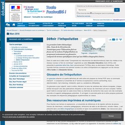 Définir l'infopollution — Enseigner avec le numérique