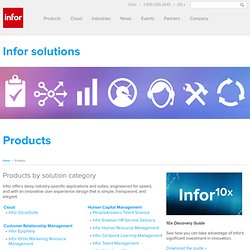 Infor : ERP, CRM, and SCM software and professional services - e