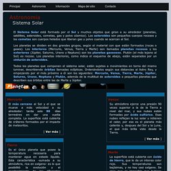 Información de todos los planetas del Sistema Solar
