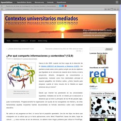 ¿Por qué comparto informaciones y contenidos? (12,9)