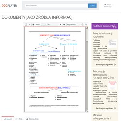 DOKUMENTY JAKO ŹRÓDŁA INFORMACJI - PDF Darmowe pobieranie