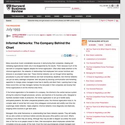 Informal Networks: The Company Behind the Chart