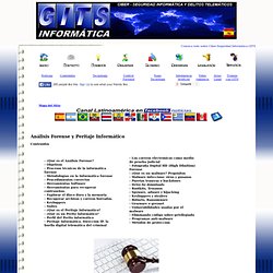 Seguridad Informática GITS: Análisis Forense y Peritaje Informático, Privacidad y Delitos Telemáticos