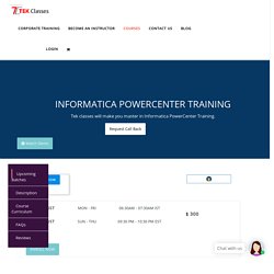 Informatica Powercenter Training