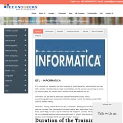 Best INFORMATICA Training in Pune