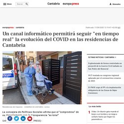 Un canal informático permitirá seguir "en tiempo real" la evolución del COVID en las residencias de Cantabria