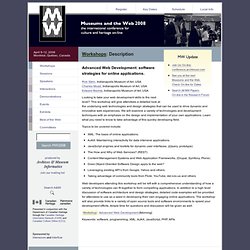 Archives &amp; Museum Informatics: Museums and the Web 2008: Wor