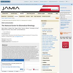 Natl Center for Biomedical Ontology