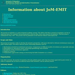 Information about JoM-EMIT