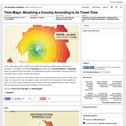Time Maps: Morphing a Country According to its Travel Time