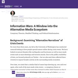 Information Wars: A Window into the Alternative Media Ecosystem