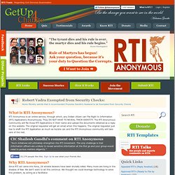 File Anonymous Right to Information (RTI) Applications in India through RTI Anonymous