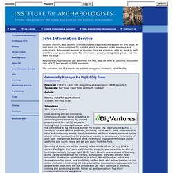 The Institute for Archaeologists