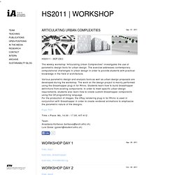 iA – Chair for Information Architecture » HS2011