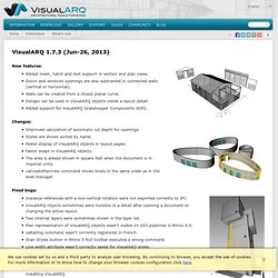 What’s new - Information - VisualARQ - 3D Architecture for Rhino - Software Architecture