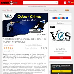 Get detailed information about cybercrime – be aware of the crime wave