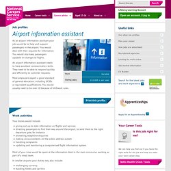 Airport information assistant