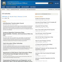 Department of Navy Chief Information Officer - Tag Results for CIO Authorities