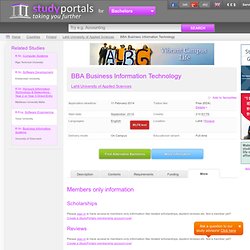 Business Information Technology - bachelor at Lahti University of Applied Sciences, Lahti, Finland - BachelorsPortal.eu