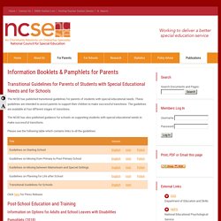 Information Booklets & Pamphlets for Parents